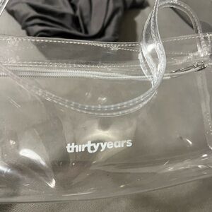 Clear PVC Tote Bag in Transparent